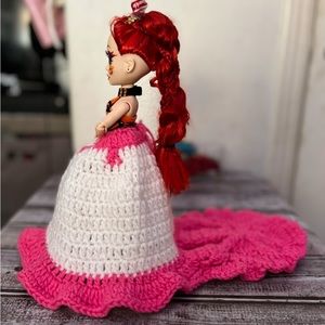 Extendable Crochet Handmade doll dress!💕